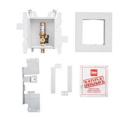 Fire-Rated 1-Valve F1960 PEX (Brass) Ice Maker Supply Box with Hammer Arrestor