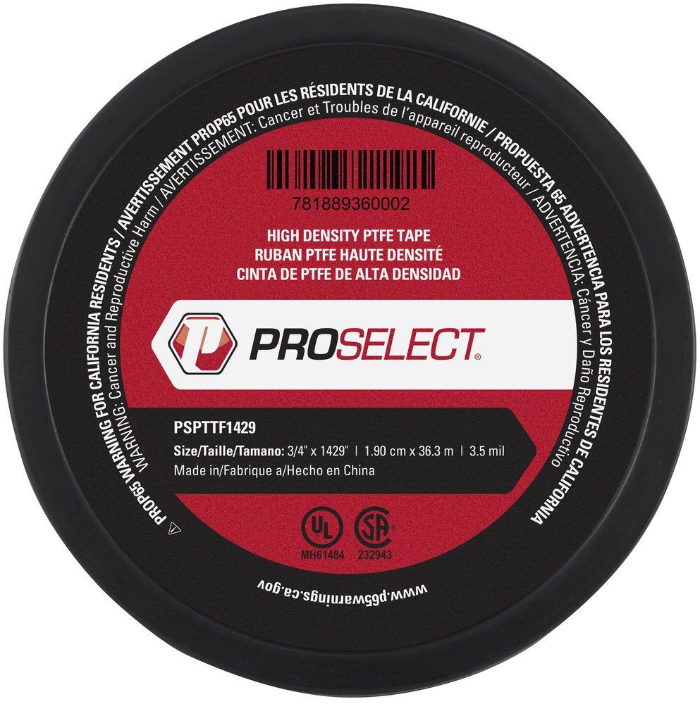PROSELECT® 3/4 in. x 1,429 in. Silver PTFE Pipe Thread Tape