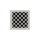 Infinity Drain Satin Stainless No Hub Cast Iron Stainless Steel Shower Drain 