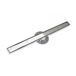 3 in. Clamp ABS Stainless Steel Shower Drain with 48 in. Grate in Polished Stainless Steel