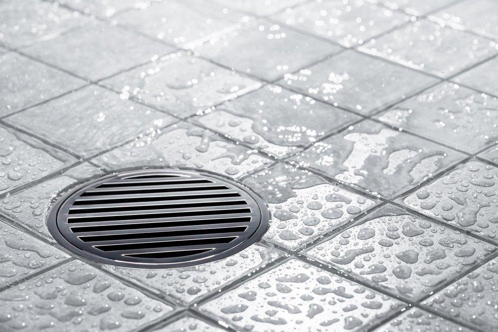 5 in. Round Complete Shower Drain Kit in Satin Stainless image number 1