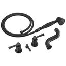 Brizo Matte Black Three Handle Roman Tub Faucet (Trim Only) 