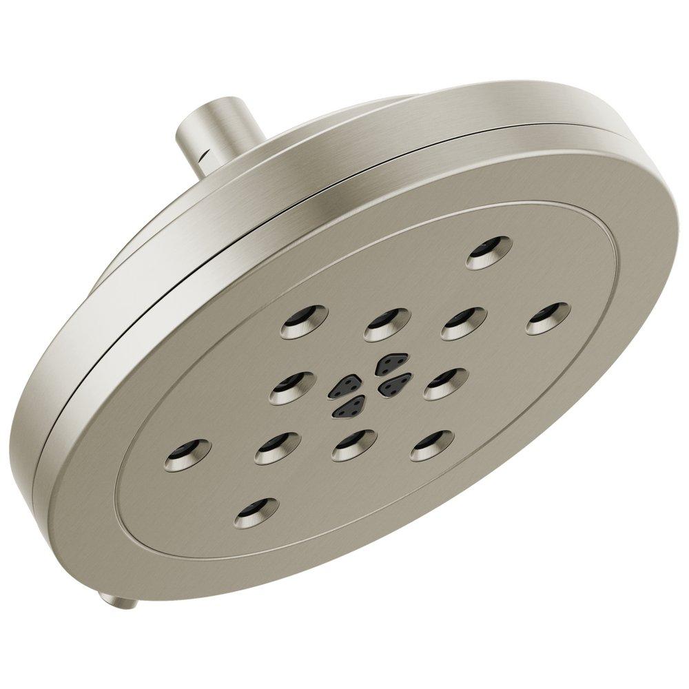 Brizo Luxe Nickel Multi Function H2Okinetic Technology&reg; Full Body, H2Okinetic Technology&reg; invigorating, Massage and Pause Showerhead 