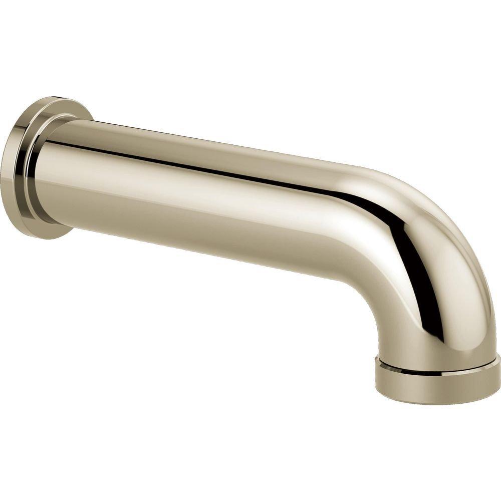 Brizo Polished Nickel 1/2 x 8-7/16 in. IPS Brass Tub Spout 