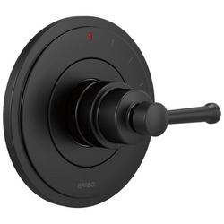 Pressure Balancing Valve Trim in Matte Black (Handle Sold Separately)