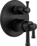 Brizo Matte Black Three Handle Bathtub & Shower Faucet (Trim Only) 