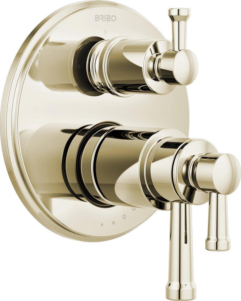 Brizo Polished Nickel Three Handle Bathtub & Shower Faucet (Trim Only) 