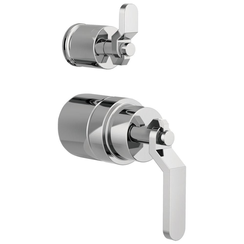 Brizo Chrome BRIZO LITZE: PRESSURE BALANCE VALVE TRIM HANDLE KIT - INDUSTRIAL LEVER 