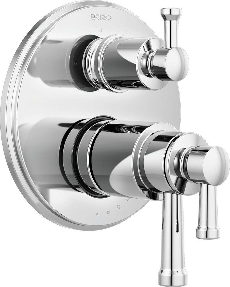 Brizo Chrome Three Handle Bathtub & Shower Faucet (Trim Only) 