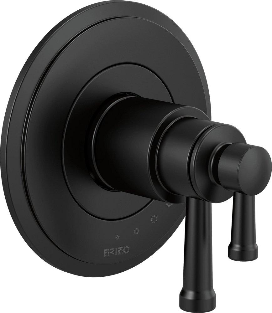 Brizo Matte Black Two Handle Bathtub & Shower Faucet (Trim Only) 