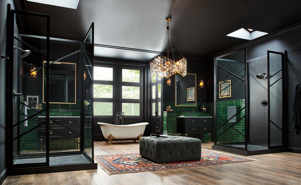 Brizo Matte Black Single Handle Multi Function Shower Faucet (Trim Only) 