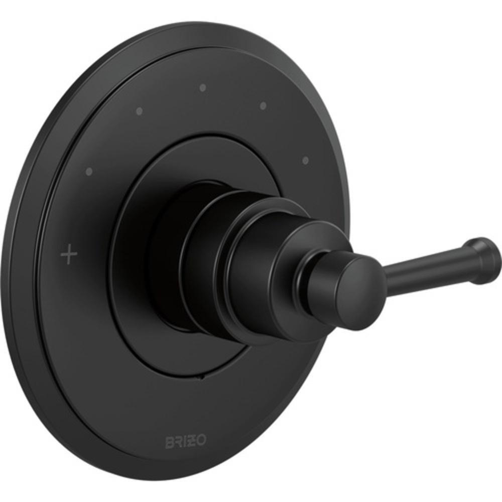 Brizo Matte Black Bathtub & Shower Faucet (Trim Only) 