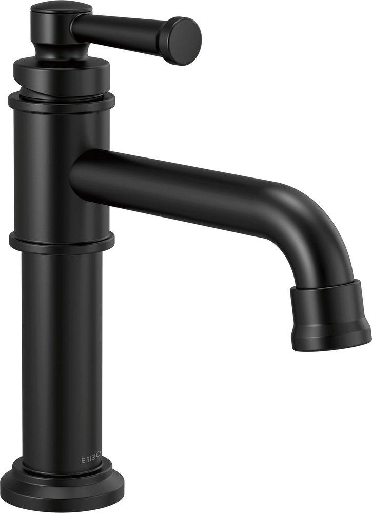 Brizo Matte Black Single Handle Monoblock Bathroom Sink Faucet 