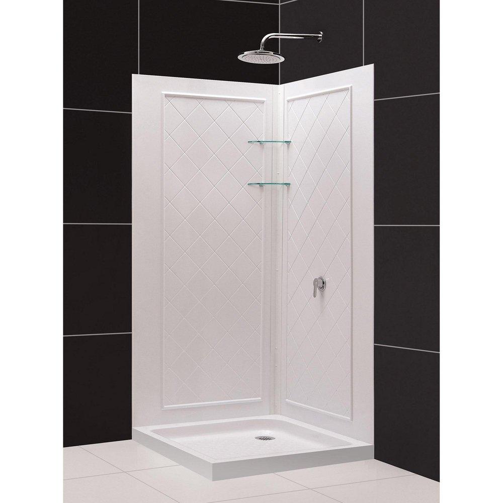 DreamLine White *CVR* BASE BACKWALL KIT 36X36X76 3 