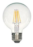 SATCO Clear G25 LED Bulb Medium E-26 Base 2700 Kelvin 360&deg; Dimmable 