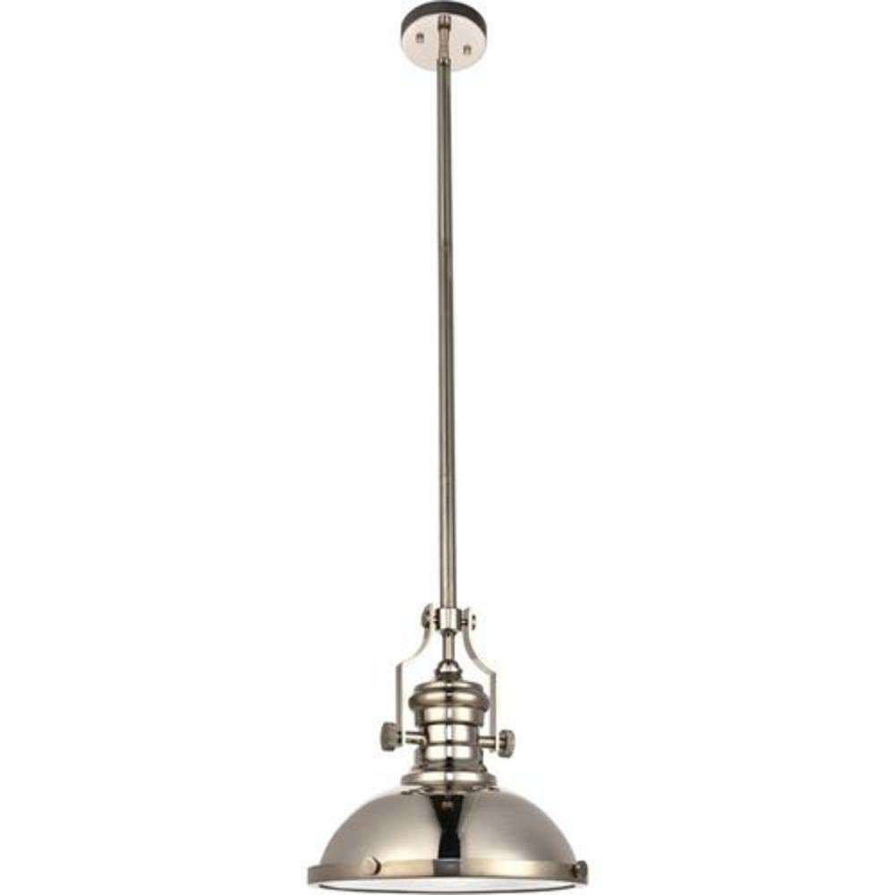 Elegant Lighting Polished Nickel 40W 1-Light Medium E-26 Pendant 