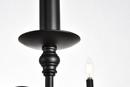 Elegant Lighting Matte Black 40W 6-Light Candelabra E-12 Chandelier 