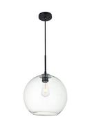 Elegant Lighting Black 40W 1-Light Medium E-26 Incandescent Pendant 