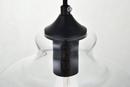 Elegant Lighting Black 9-2/5 in. 40W 1-Light Medium E-26 Pendant 
