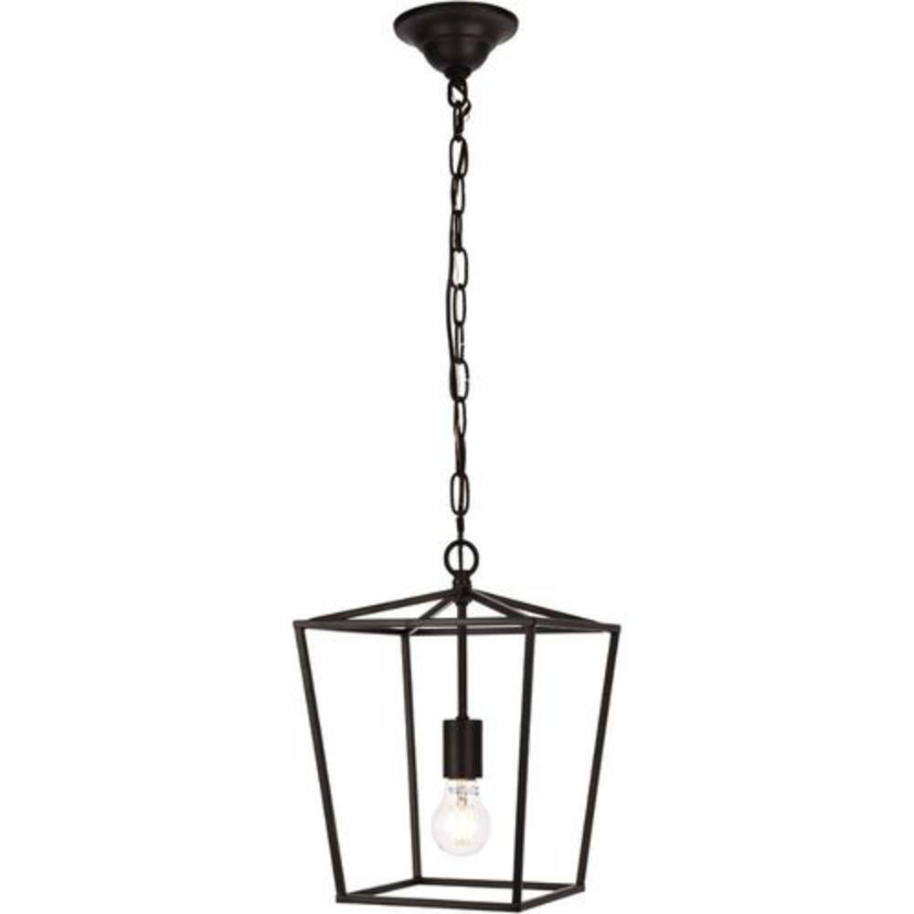 Elegant Lighting Black 40W 1-Light Medium E-26 Pendant 