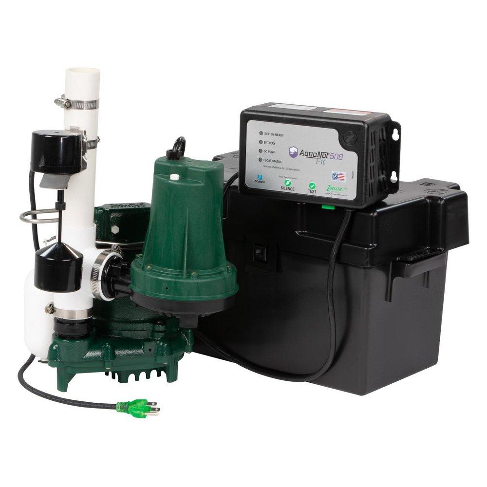 Zoeller Pump Co Combination Primary and Battery Backup Sump Pump System 