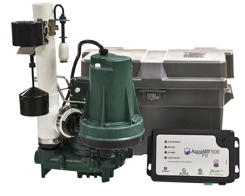 Zoeller Pump Co Combination Primary and Battery Backup Sump Pump System 