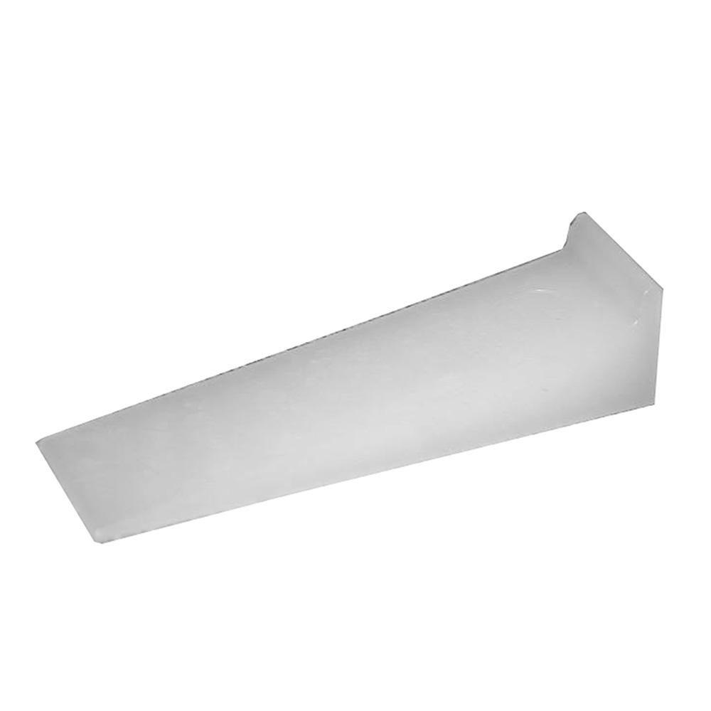 Jones Stephens White 1-3/8 x 3/8 in. Plastic Closet Wedge Shim in White 