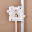 Oatey&reg; White 3-63/100 x 7-49/50 x 8-23/50 in. Ice Maker Quarter-Turn Fire Rated Supply Box 