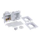 Oatey&reg; White 3-63/100 x 13-24/25 x 8-23/50 in. Washing Machine Quarter-Turn Fire Rated Supply Box 