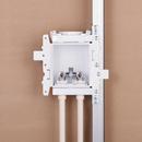 Oatey&reg; White 3-63/100 x 7-49/50 x 8-23/50 in. Lavatory Quarter-Turn Fire Rated Supply Box 