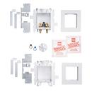 Oatey&reg; White 3-63/100 x 13-24/25 x 8-23/50 in. Washing Machine Quarter-Turn Fire Rated Supply Box 