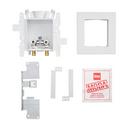 Oatey&reg; White 3-63/100 x 7-49/50 x 8-23/50 in. Lavatory Quarter-Turn Fire Rated Supply Box 