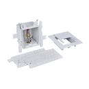 Oatey&reg; White 3-63/100 x 7-49/50 x 8-23/50 in. Dishwasher or Toilet Quarter-Turn Fire Rated Supply Box 