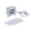 Oatey&reg; White 3-63/100 x 7-49/50 x 8-23/50 in. Dishwasher or Toilet Quarter-Turn Fire Rated Supply Box 