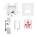 Oatey&reg; White 3-63/100 x 7-49/50 x 8-23/50 in. Dishwasher or Toilet Quarter-Turn Fire Rated Supply Box 
