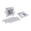 Oatey&reg; White 3-63/100 x 7-49/50 x 8-23/50 in. Dishwasher or Toilet Quarter-Turn Fire Rated Supply Box 