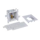 Oatey&reg; White 3-63/100 x 7-49/50 x 8-23/50 in. Ice Maker Quarter-Turn Fire Rated Supply Box 