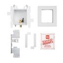 Oatey&reg; White 3-63/100 x 7-49/50 x 8-23/50 in. Ice Maker Quarter-Turn Fire Rated Supply Box 