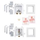 Oatey&reg; White 3-63/100 x 13-24/25 x 8-23/50 in. Kitchen Quarter-Turn Fire Rated Supply Box 