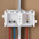 Oatey&reg; White 3-63/100 x 13-24/25 x 8-23/50 in. Kitchen Quarter-Turn Fire Rated Supply Box 