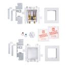 Oatey&reg; White 3-63/100 x 13-24/25 x 8-23/50 in. Washing Machine Quarter-Turn Fire Rated Supply Box 