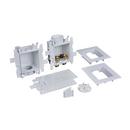Oatey&reg; White 3-63/100 x 13-24/25 x 8-23/50 in. Washing Machine Quarter-Turn Fire Rated Supply Box 