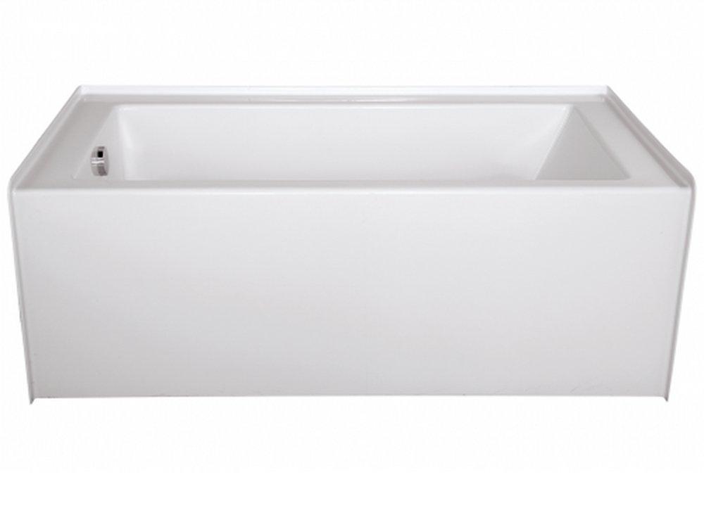 Hydro Systems White 60 x 30 in. Combo Alcove Bathtub Left, Reversible and Right Drain 