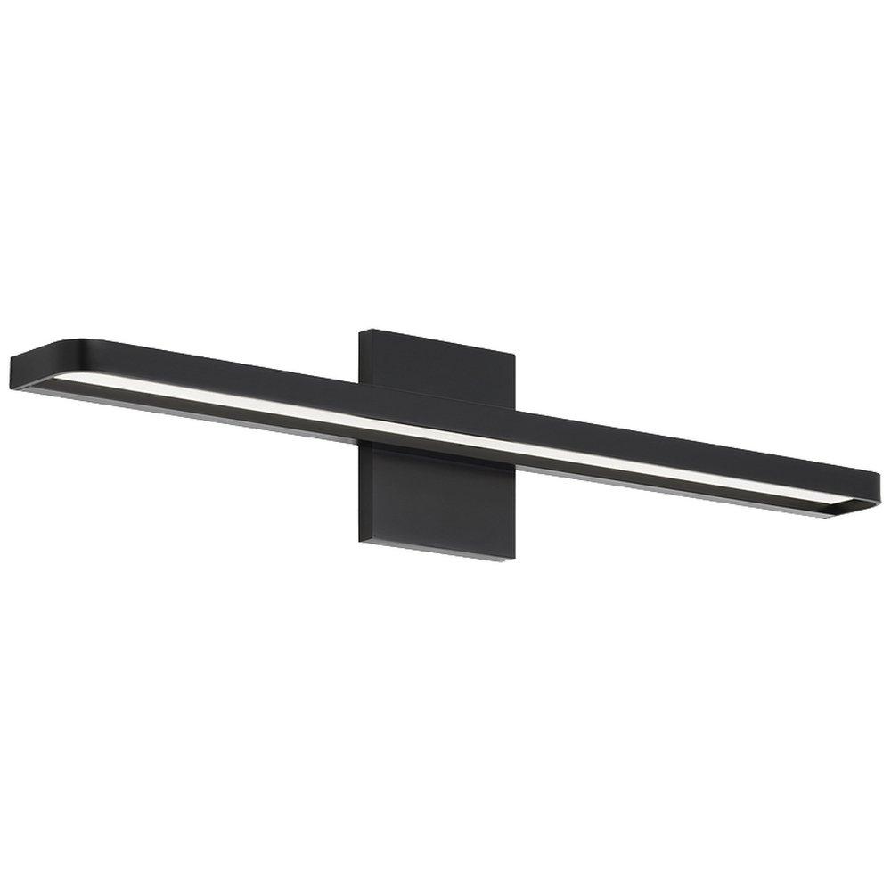Visual Comfort & Co. Modern Matte Black 21W 1-Light Vanity Fixture 