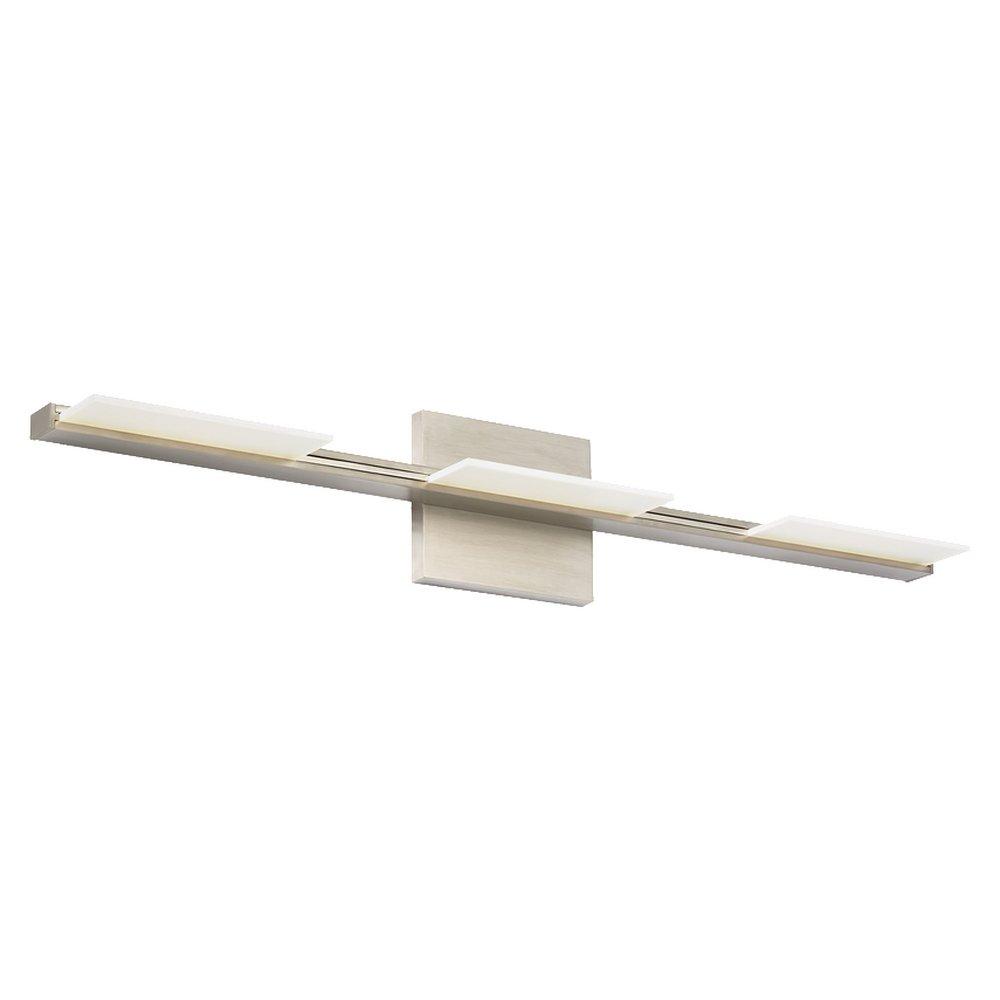 Visual Comfort & Co. Modern Satin Nickel 18W 3-Light Vanity Fixture 