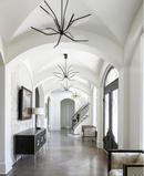 Visual Comfort & Co. Modern Matte Black 50.1W 12-Light Integrated LED Chandelier 