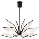 Visual Comfort & Co. Modern Matte Black 50.1W 12-Light Integrated LED Chandelier 
