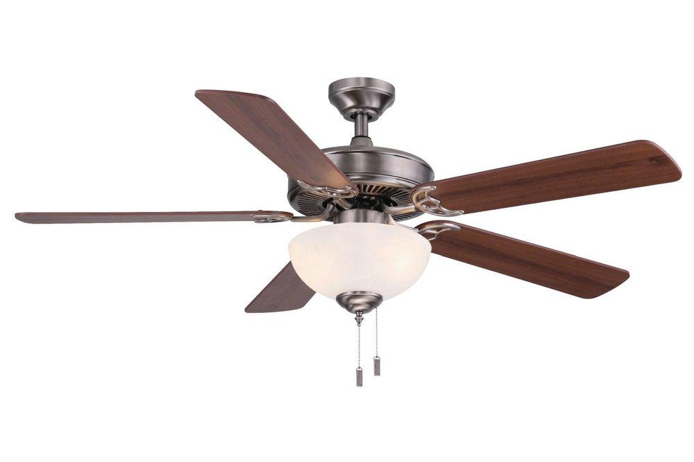 Wind River Ceiling Fans Nickel 52 in. 26W 5-blade 2-Light Ceiling Fan 