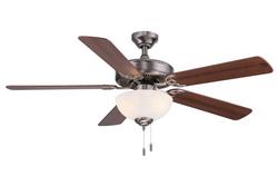 52 in. 26W 5-blade 2-Light Ceiling Fan in Nickel