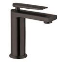 Fortis Brushed Black Single Handle Monoblock Bathroom Sink Faucet Lever Handle 